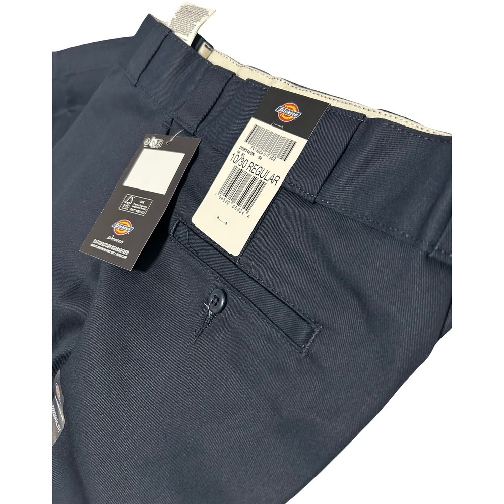 Dickies 874 Original Fit Womens Work Pants Dark Navy Blue Size 10/30 Regular NWT - Picture 3 of 8